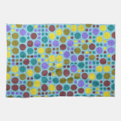 レトロ水玉模様パターン#9 キッチンタオル (横)