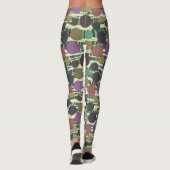 レトロ水玉模様ピンチ、ニップ、タック、ストライプレギンス レギンス (裏面)