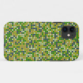 レトロ水玉模様モザイクパターン#2 Case-Mate iPhoneケース (裏面(横))