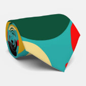 レトロ水玉模様モザイクパターン#5 ネクタイ (ロール)