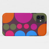 レトロ水玉模様モザイクパターン#5 Case-Mate iPhoneケース (裏面(横))