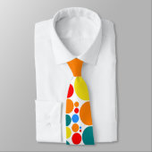 レトロ水玉模様モザイクパターン#7 ネクタイ (タイ)