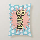 レトロ水玉模様50年代スタイルロカビリービベス アクセントクッション (正面(垂直))