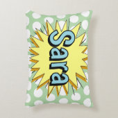 レトロ水玉模様50年代スタイル アクセントクッション (正面(垂直))