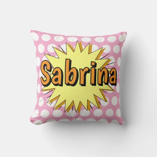 レトロ水玉模様50年代スタイル クッション (正面)