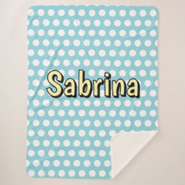 レトロ水玉模様50年代スタイル シェルパブランケット