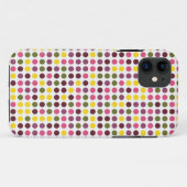 レトロ水玉模様 |イエローグリーンピンクパープル Case-Mate iPhoneケース (裏面(横))