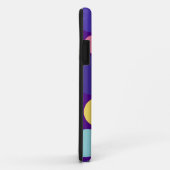 レトロ水玉模様 |イエローパープルピンクブルー Case-Mate iPhoneケース (裏面/右)