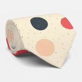 レトロ水玉模様 ネクタイ (ロール)