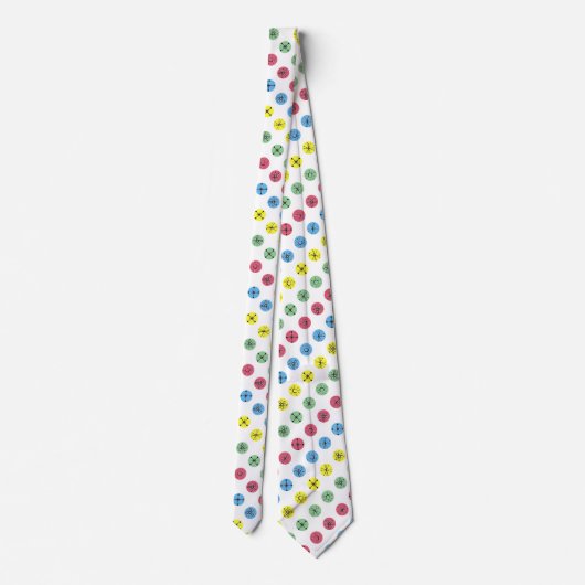 レトロ水玉模様 ネクタイ (裏面)