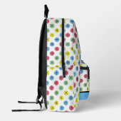 レトロ水玉模様 プリントバックパック (左)