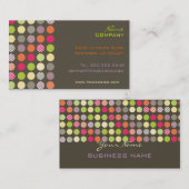 レトロ水玉模様 名刺 (正面/裏面)