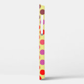 レトロ水玉模様 |赤バイオレットブラウン Case-Mate iPhoneケース (裏面 / 左)