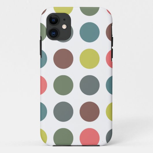 レトロ水玉模様 Case-Mate iPhoneケース (裏面)