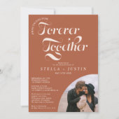 レトロ永遠の写真テラコッタリハーサル 招待状 (正面)