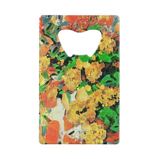 レトロ油彩画：ヴァンゴッホモネ クレジットカード栓抜き (正面)