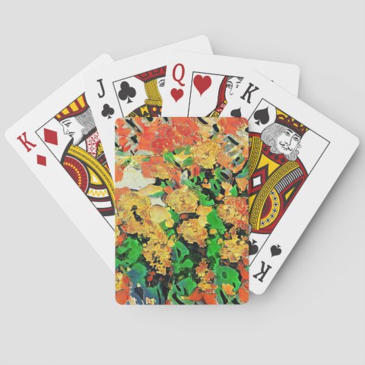 レトロ油彩画：ヴァンゴッホモネ トランプ (裏面)