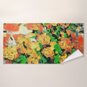 レトロ油彩画:ヴァンゴッホモネ バスタオル (バスタオル)