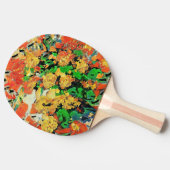 レトロ油彩画:ヴァンゴッホモネ 卓球ラケット (横)