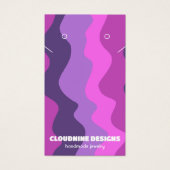 レトロ波イヤリングネックレスジュエリー表示カード (正面)