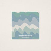 レトロ波イヤリングネックレスジュエリー表示カード (正面)