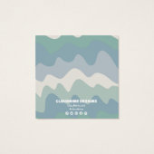 レトロ波イヤリングネックレスジュエリー表示カード (裏面)