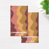 レトロ波イヤリングネックレスジュエリー表示カード (デスク)