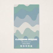 レトロ波イヤリングネックレスジュエリー表示カード (裏面)