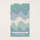 レトロ波イヤリングネックレスジュエリー表示カード (正面)