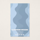 レトロ波イヤリングネックレスジュエリー表示カード (裏面)