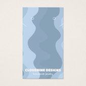 レトロ波イヤリングネックレスジュエリー表示カード (正面)