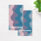 レトロ波イヤリングネックレスジュエリー表示カード (デスク)