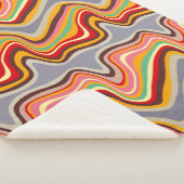 レトロ波ディスコ シェルパブランケット (3/4)