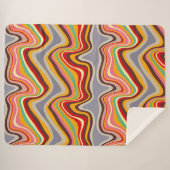 レトロ波ディスコ シェルパブランケット (正面(横))