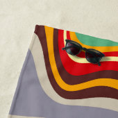 レトロ波ディスコ ビーチタオル (インサイチュ)