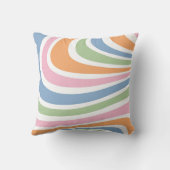 レトロ波デザイン クッション (裏面)