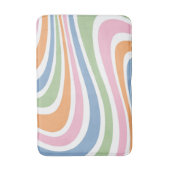 レトロ波デザイン バスマット (正面縦)