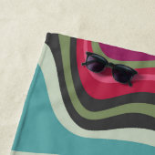 レトロ波マナ ビーチタオル (インサイチュ)