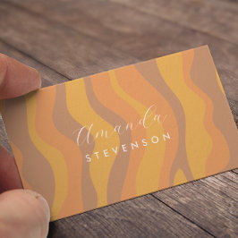 レトロ波型名刺 名刺