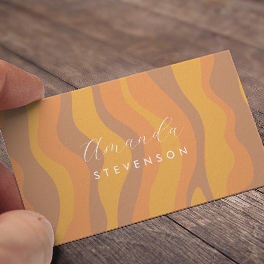 レトロ波型名刺 名刺