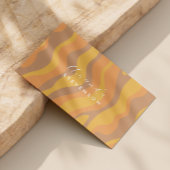 レトロ波型名刺 名刺