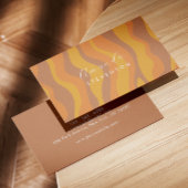 レトロ波型名刺 名刺