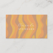 レトロ波型名刺 名刺 (正面)