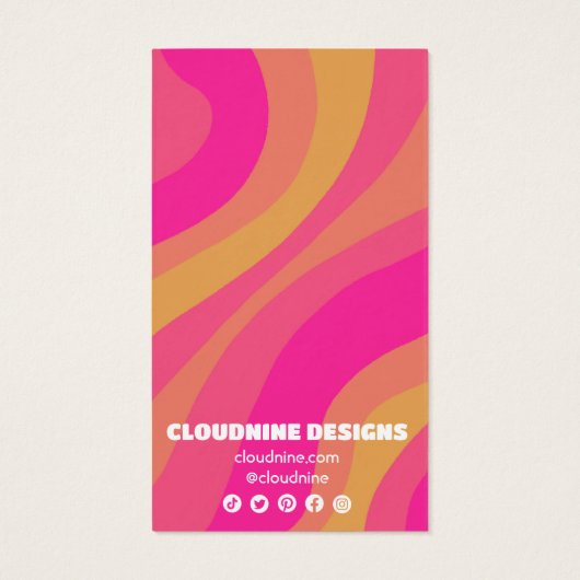 レトロ波形イヤリングネックレスジュエリー表示カード (裏面)