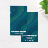 レトロ波形イヤリングネックレスジュエリー表示カード (デスク)