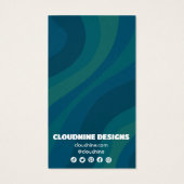 レトロ波形イヤリングネックレスジュエリー表示カード (裏面)