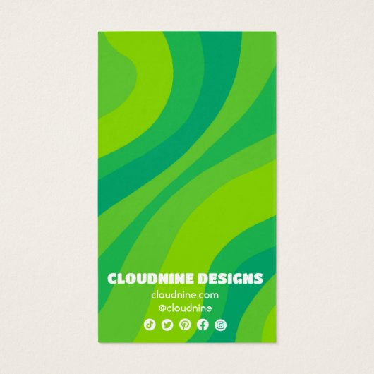 レトロ波形イヤリングネックレスジュエリー表示カード (裏面)