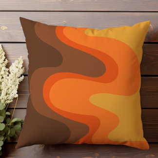 レトロ波形抽象芸術II クッション