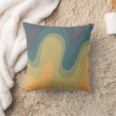 レトロ波形抽象芸術III クッション (ブランケット)