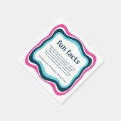 レトロ波形 |カップルおもしろいの結婚事実 スタンダードカクテルナプキン (角)